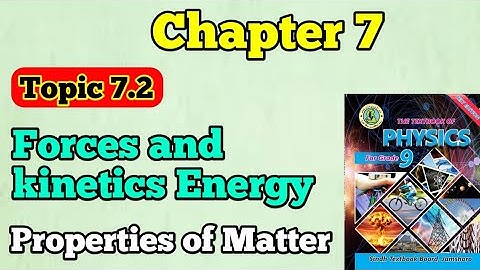 Forces and kinetic energy unit 7 properties of matter class 9 new physics book | chapter 7 forces