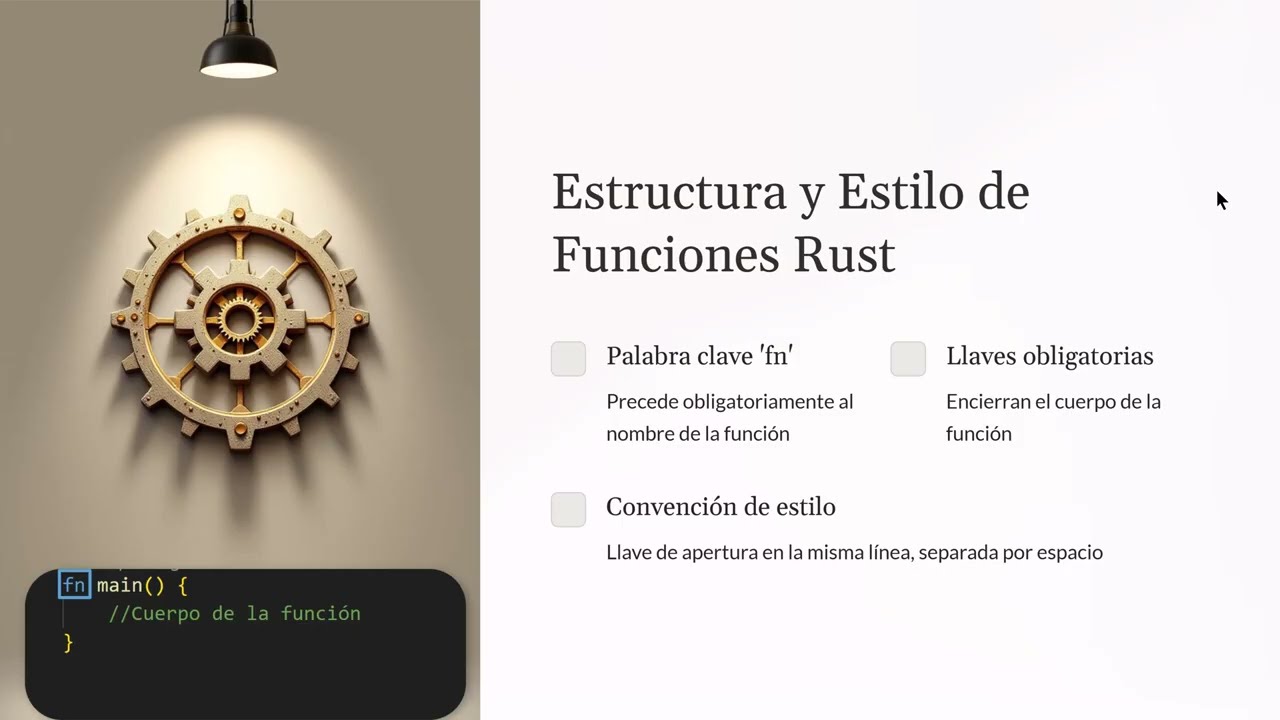 003.- Curso Rust para programadores C y C++. Estructura de un programa Rust.