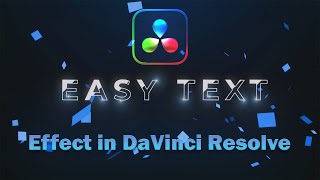 Text Particles Intro Effect in DaVinci Resolve 18  | Tutorial for Beginners