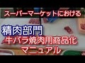スーパーマーケットにおける牛バラ焼肉用商品化