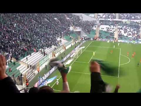 Aziz Behich'in muhteşem golü tribün çekimi | Bursaspor - Antalyaspor 29.10.2017