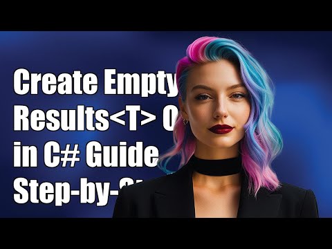 How to Create an Empty ResultsT Object in C# - Step-by-Step Guide