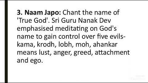 Shri Guru Nanak Dev Ji Five Teachings / change the way you look at life / WAHEGURU JI