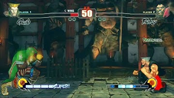 GeoM MoDInside (Guile) vs Master Takamura (Balrog) 03 (offline player matches)