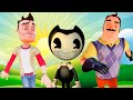 БЕНДИ И ПРИВЕТ СОСЕД ПРОХОДЯТ ИСПЫТАНИЯ В ГАРРИС МОДЕ!HELLO NEIGHBOR,BENDY GARRY'S MOD!ШОУ ХРИПЛЫХ!