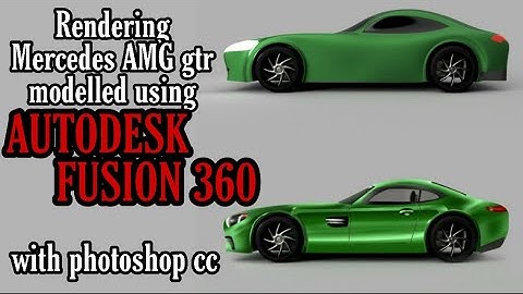 Mercedes AMG gtr: Rendering fusion360 model in photoshop (part 1- side view)