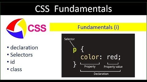 CSS Fundamentals  ( Declaration | Selectors | id | Class ) interesting and important #1