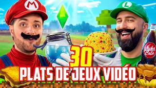 ON MANGE 30 PLATS DE JEUX VIDÉO (et on les juge)
