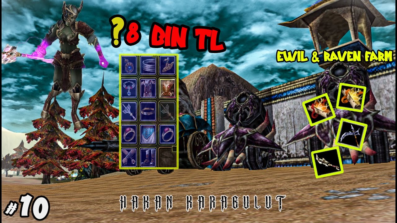 KARAKTERİN GÜNCEL DEĞERİ ¿8 BİN TL 👍​​ | EWİL & RAVEN FARMI VE MAGE PK | Knight Online AGARTHA #30