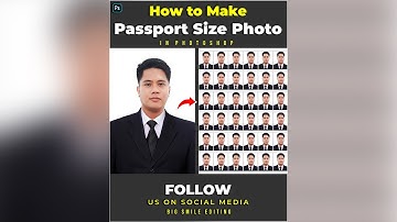 How to Make Passport Size Photo - Photoshop Tutorial