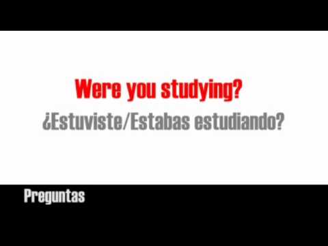 Pasado continuo en inglés saludar con un beso