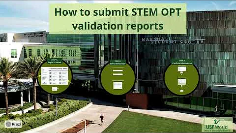 How to submit STEM OPT Validation Reports