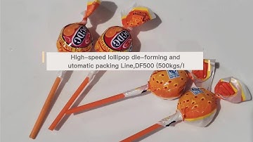 DF500 (500kgs/h) High-speed lollipop die-forming and automatic packing Line