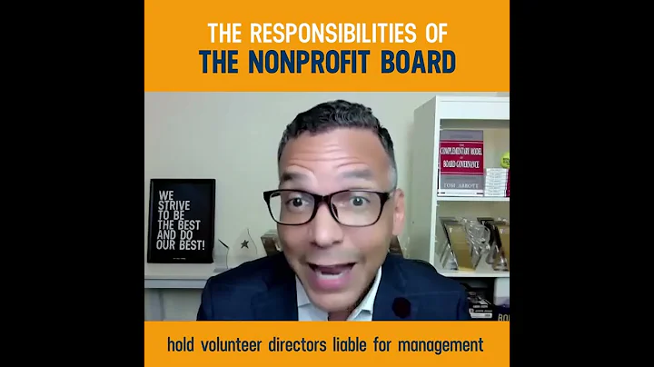 What Is Your Nonprofit Boards Responsible For? | Nonprofit Board Governance