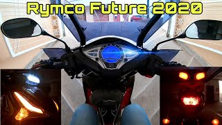 Rymco Future 2020 - تجربة أضواء الموطور في الليل