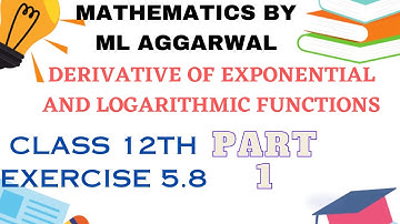 EXERCISE 5.8 | PART 1 | Continuity and Differentiability | Mathematics By ML AGGARWAL |