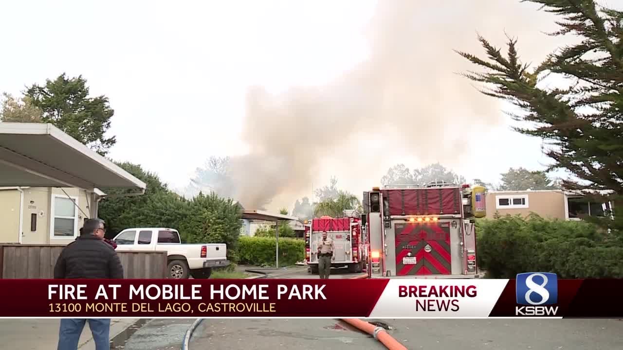 Fires reported at mobile home park in Monterey County - YouTube