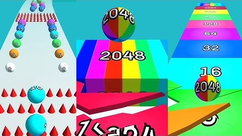 Hack Ball Run 2048 - Gameplay Walktrough Android iOS. 🥎🥎😱😱🎮⛷️⛷️🏃🌹🍓🥰