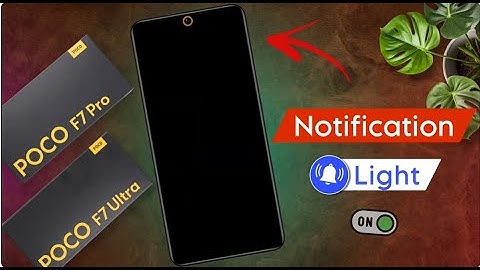 Poco F7 Pro Notification Light | How to Turn On Notification Light in Poco F7 Ultra