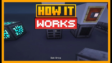 HOW THE DISK DRIVE WORKS IN MINECRAFT WITH REFINED STORAGE