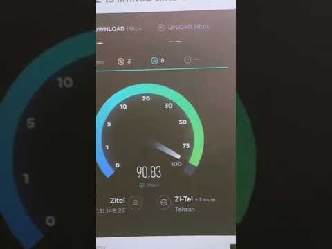 تست سرعت اینترنت زیتل #p2p #wireless                              internet speed test in Iran