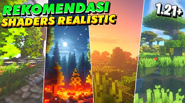 TOP BEST 3 SHADERS MCPE 1.21 & 1.20+ REALISTIC TERBAIK RINGAN | NewB Shader #rtx #shaders #minecraft