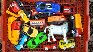 Mainan mobil mobilan, truk oleng, mobil monster, crane, bus tayo, beko, excavator, mobil polisi