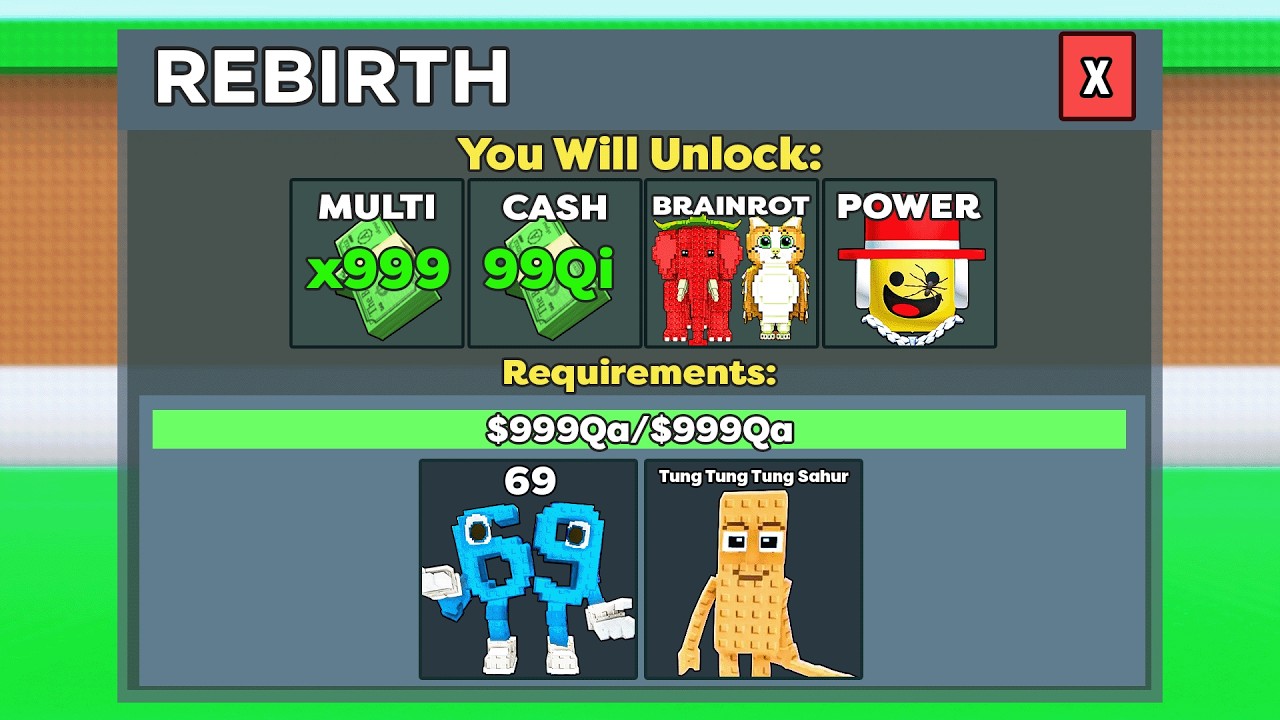 Steal a Brainrot, But My Rebirths Are OVERPOWERED