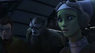 Star Wars Rebels S2 E20 The Mystery of Chopper Base: The Ghost Crew vs Krykna Spiders 1080p