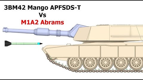 3BM42 Mango APFSDS-T Vs M1A2 Abrams Frontal Armor # Armor Piercing Simulation