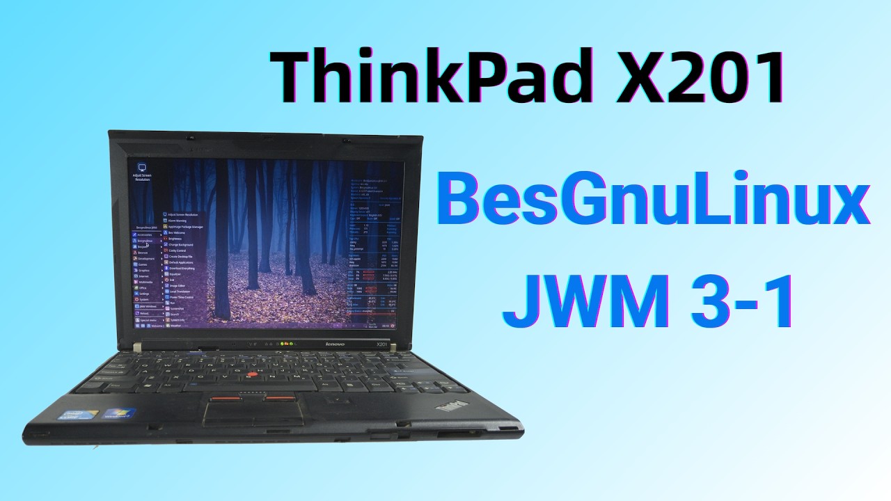 Как установить BesGnuLinux JWM 3-1 на ThinkPad X201