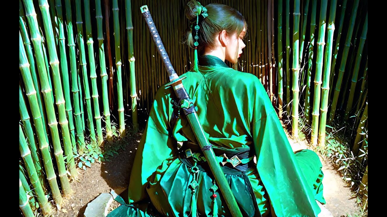 Bamboo Forest Ancient Martial Arts Shadow White Noise | Hear Rustling Bamboos