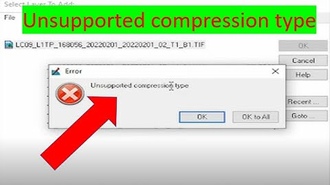 Unsupported compression type in ERDAS IMAGINE Landsat 9