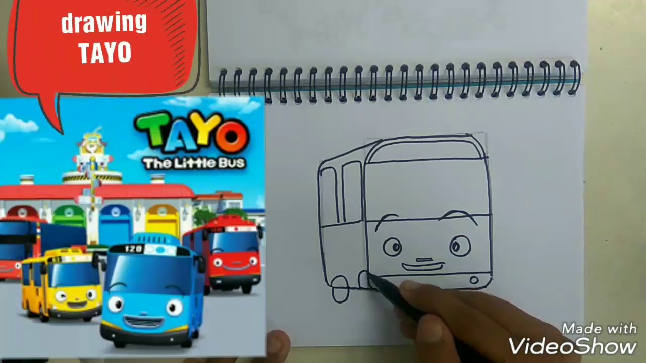  menggambar  mobil  TAYO ANAK  TK  JUGA BISA YouTube