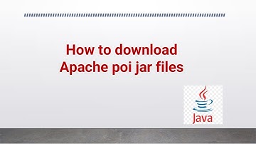 How to download apache poi jar files #youtube #java #apache #download