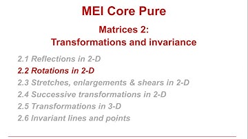MEI Core Pure: Matrices 2-1