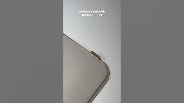 Orbitkey Desk Mat in Stone 👀 #deskmat #desksetup #setuptour #shorts #minimalsetup #unboxing #asmr