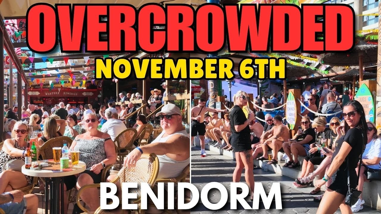 Benidorm - JAM-PACKED Bars, Levante Beach & Happy Tourists! 😱🍺