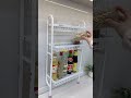 Wall-mounted spice rack saves kitchen space #asmr #kitchen #spicerack #kitchenstorage #shortsfeed