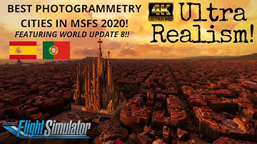 Microsoft Flight Simulator 2020 Photogrammetry Cities #2 4K ULTRA HD Realism World Update 8 Content!