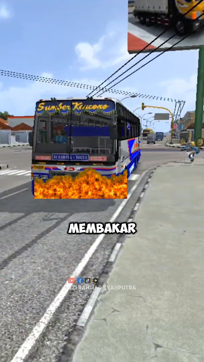 TRAGEDY OF SUMBER KENCONO BUS BURNED BY THE MASS‼️👆😮 #shorts #bussid #sumberkencono