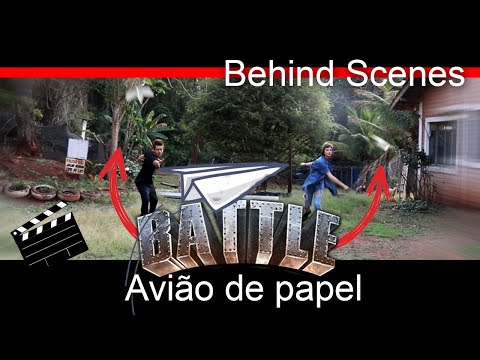 Making Off | Batalha de Avião de papel !