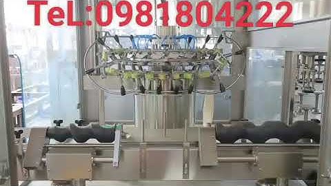 MÁY CHIẾT RÓT VÀ ĐÓNG NÚT CHAI RƯỢU VANG TỰ ĐỘNG