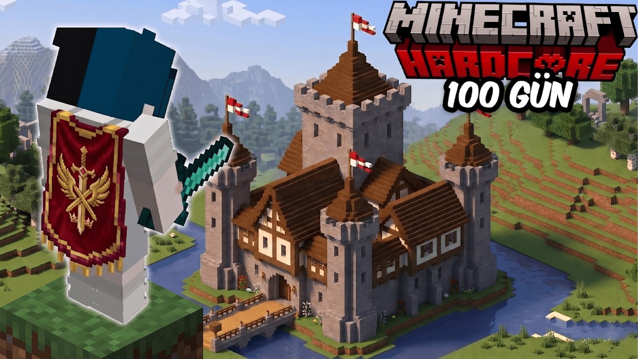 Minecraft Hardcore'da FİLM Tadında 100 GÜN!