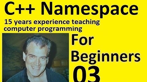 C++ Namespace for Beginners Part 3 of 10 CLASS INSIDE NAMESPACE