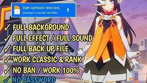 Script Skin Ruby Aspirant - Mecha Maiden No Password | Full Effect Voice | Patch Terbaru