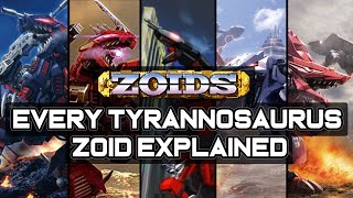 Every Tyrannosaurus/Saurer in Zoids Explained