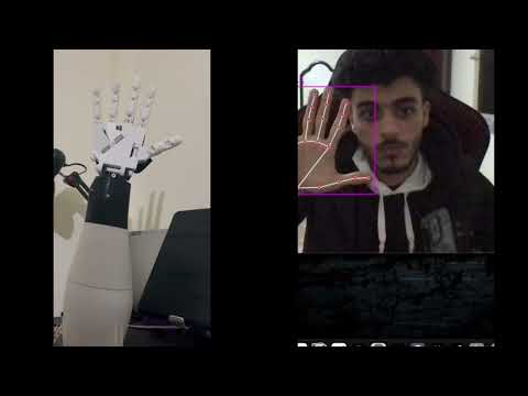 Robotic Hand Tracking & Gesture Mirroring | OpenCV