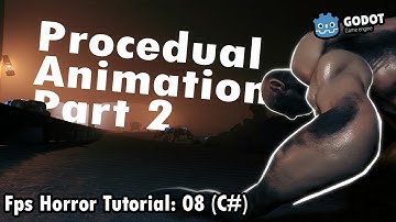 Godot 3D - Implementing Basic Procedural Animation Part 2 - Making a FPS Horror Game (C#) | 08