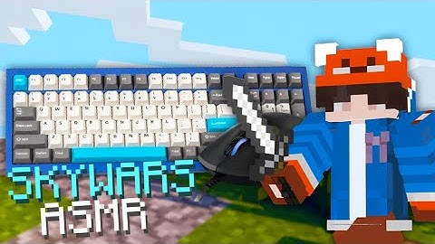 Keyboard + Mouse ASMR | Cubecraft Skywars (100FPS + Motion Blur) #asmr